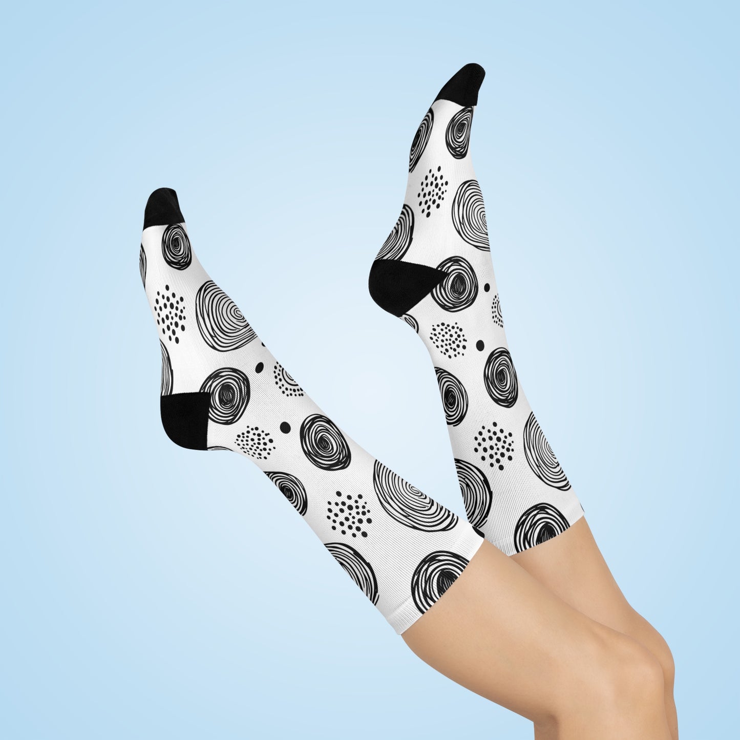 Whimsical Black & White Circles