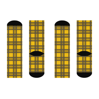 Yellow & Black Plaid