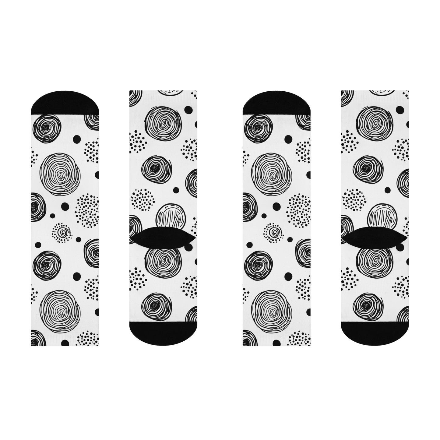 Whimsical Black & White Circles