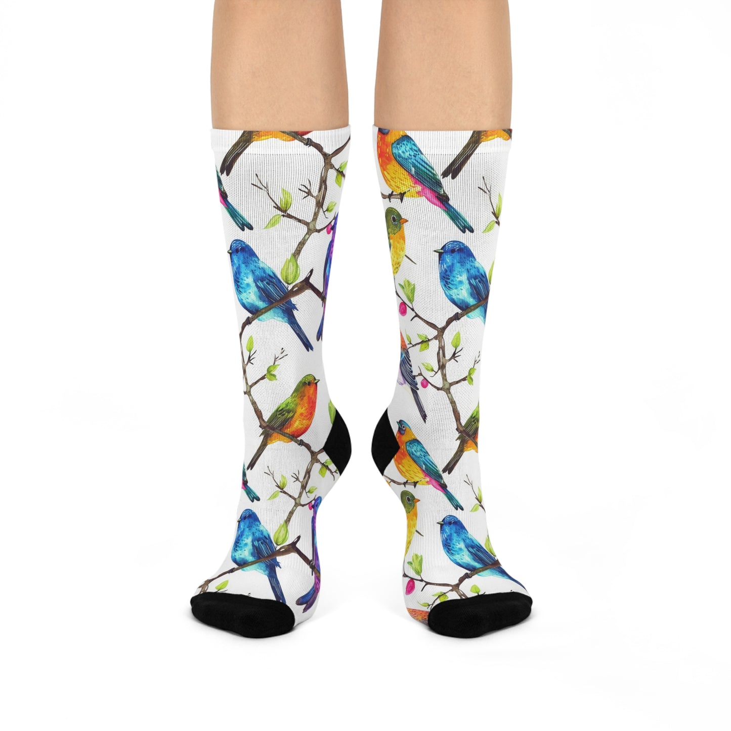 Watercolor Birds on Branches