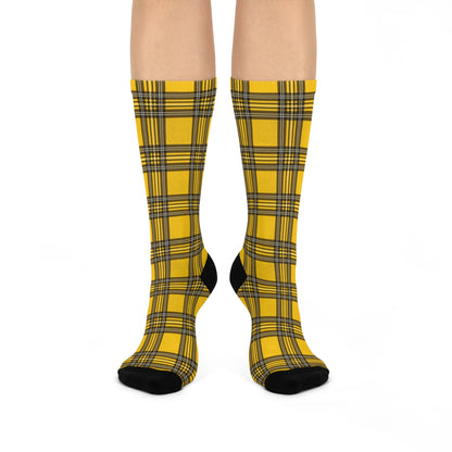 Yellow & Black Plaid