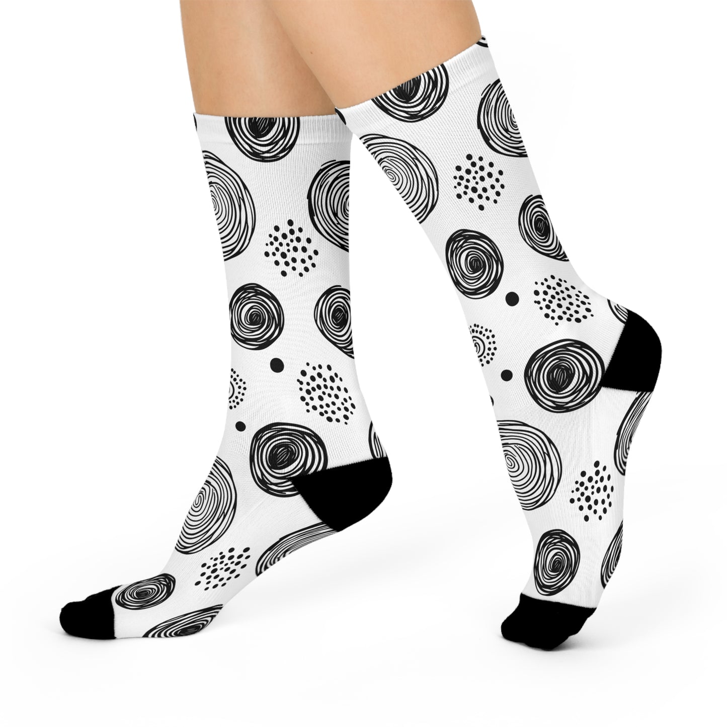 Whimsical Black & White Circles